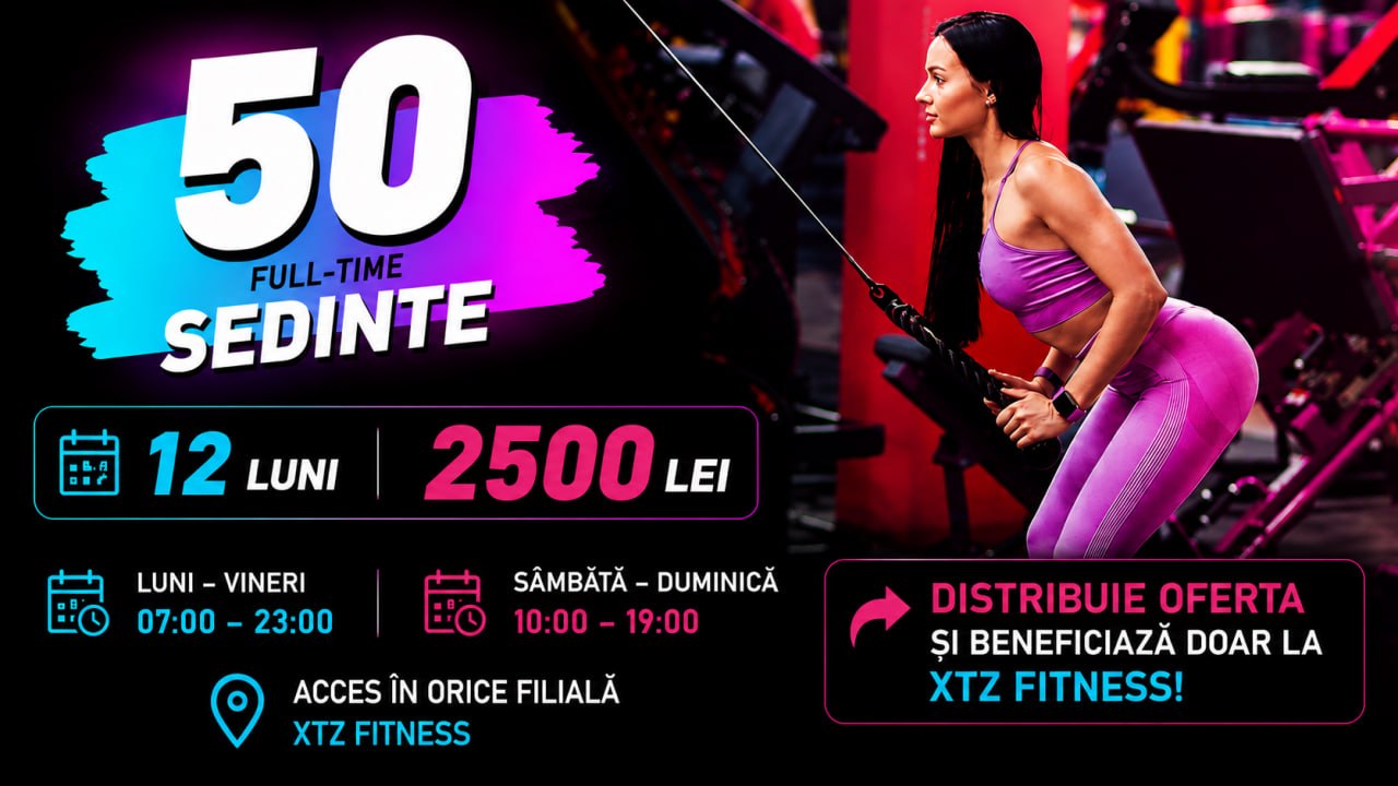 Abonament pentru 12 luni „50 sedinte Full-Time”
